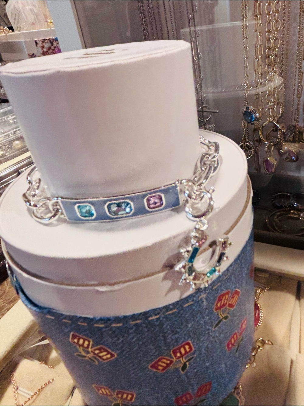 BP 2026 Spring StackTurquoise Crystal Stackable Bracelet Set - Picture 6 of 9